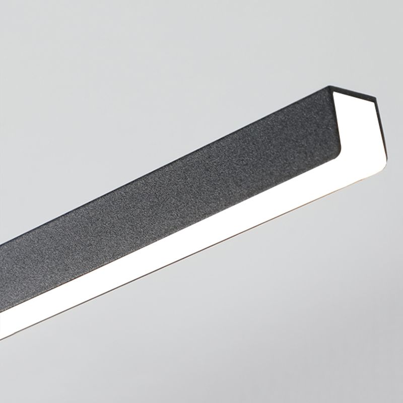 Minimalismus Leuchtenlicht 1-Licht-Aluminium Linear Wandmontage Licht für Badezimmer