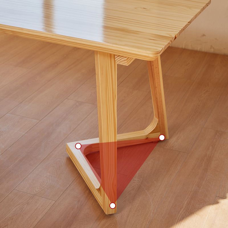 Contemporary Wood Office Desk Rectangular Shape Task Desk for Office