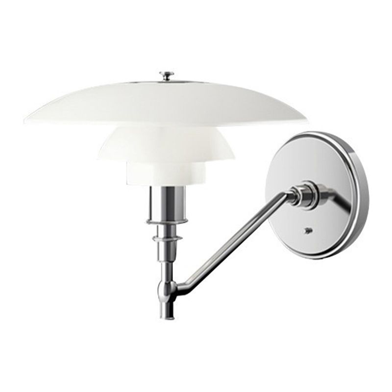 Metal/Glass Wall Light Industrial Polish Finish Lighting for Home