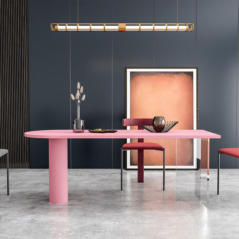 Modern Style Double Pedestal Furniture Pine Solid Wood Dining Room Collection