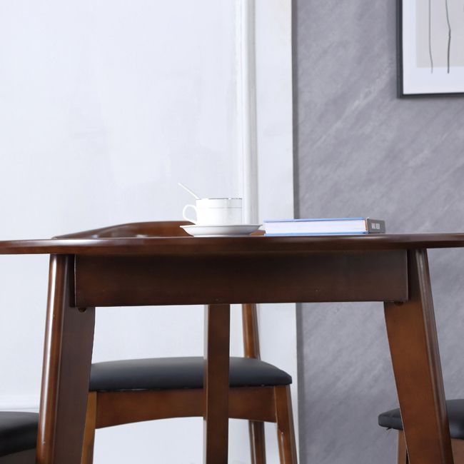 Mesa de comedor de madera maciza de estilo moderno con 3 patas para uso en el hogar