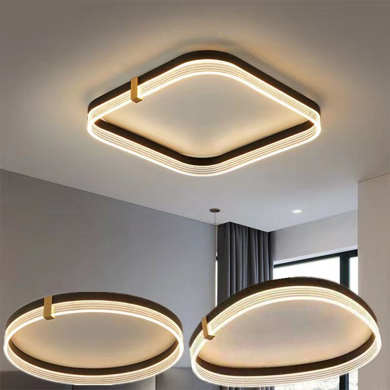 Moderne stijl acryl led inbouw plafondverlichtingsarmaturen Geometrisch 1-lichts inbouwlicht