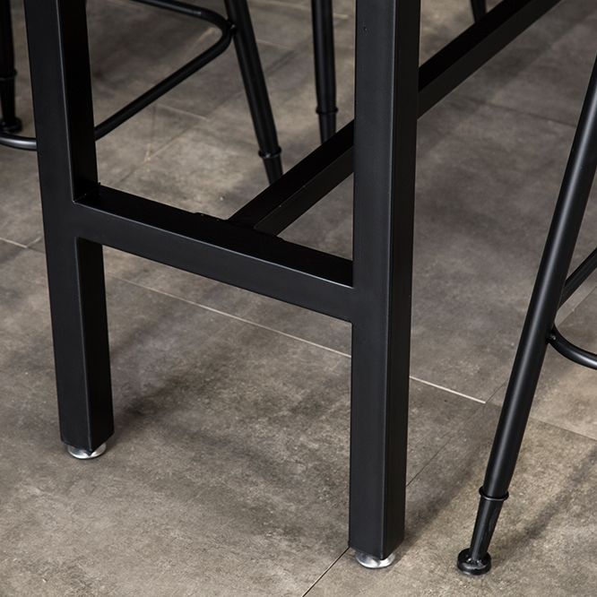 Industrial Style Bar Set 1/4/5/9 Pieces Solid Wood Rectangle Pub Dining Set