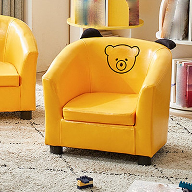 19.29" W x 17.71" D x 17.32" H Cotton Blend Accent Armchair with Basic Four Legs