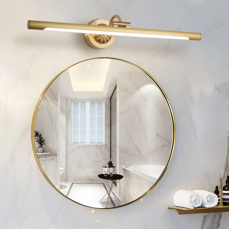 Traditional Mirror Front Lighting LED Vanity Wall Light Fixture with Acrylic Shade