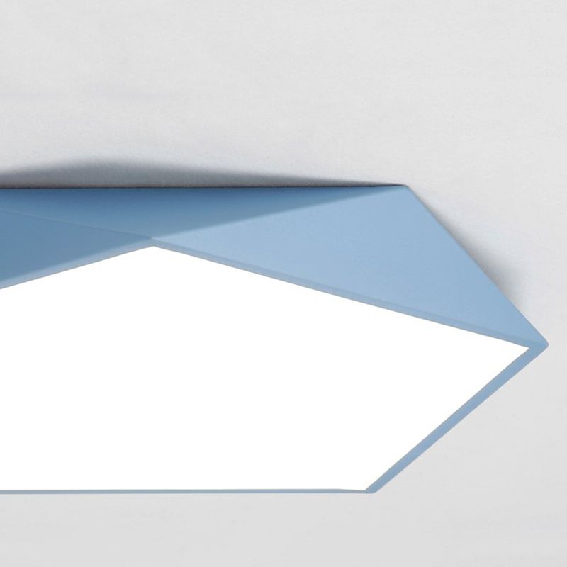 Acrylic Macaron LED Flush Mount Ceiling Light in Modern Singularity Wrought Iron Geometric Ceiling Fixture for Bedroom