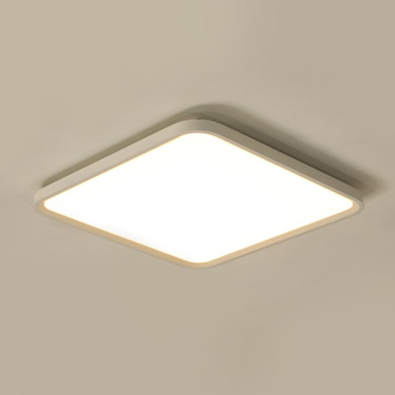 Lámparas de techo de montaje empotrado de aluminio Simplicity con iluminación empotrada cuadrada