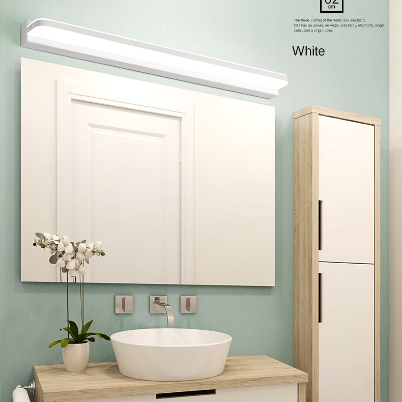 Idées d'éclairage de vanité linéaire lampe murale de style moderne en plusieurs vues pour salle de bain