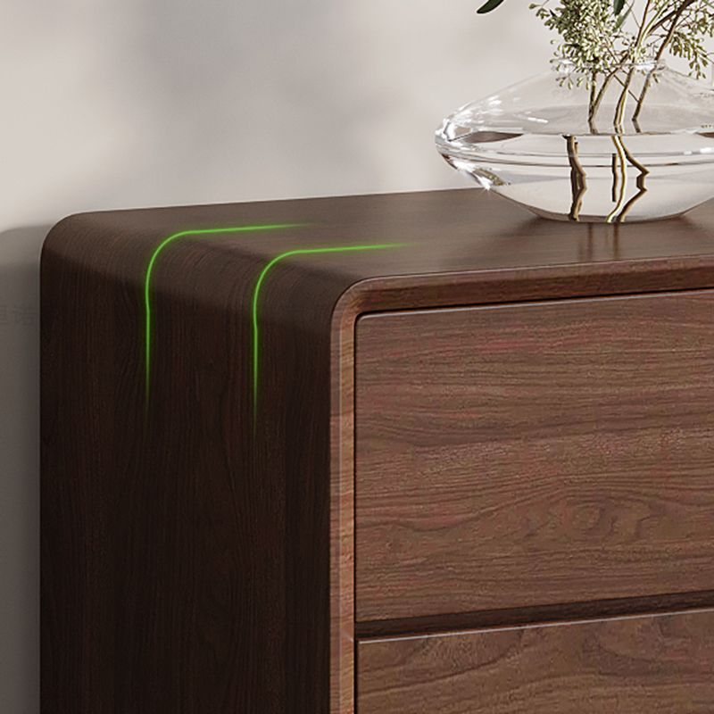 Modernism Horizontal Double Dresser Wood Storage Dresser for Home