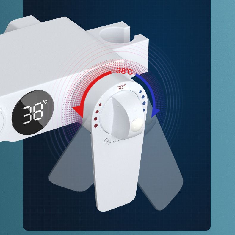 Adjustable Spray Pattern Shower Combo Metal Arm Shower Faucet Arm Shower Head