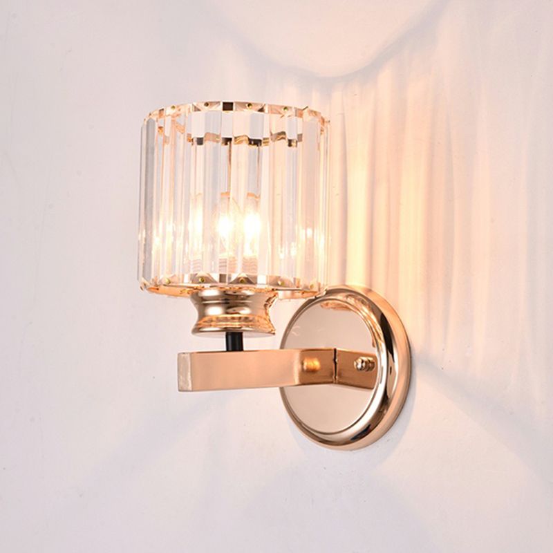 Crystal Wall Lights Modern Style 1 Light Wall Sconce for Bedroom