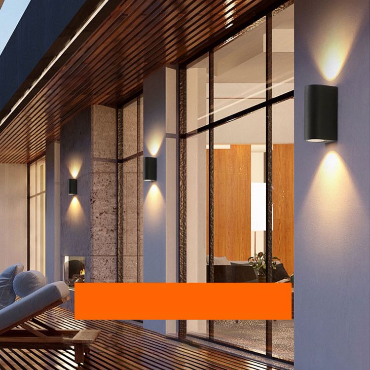 Moderner Stil schwarzer Leuchte Leuchte Geometrische Aluminium Wandleuchte Beleuchtung