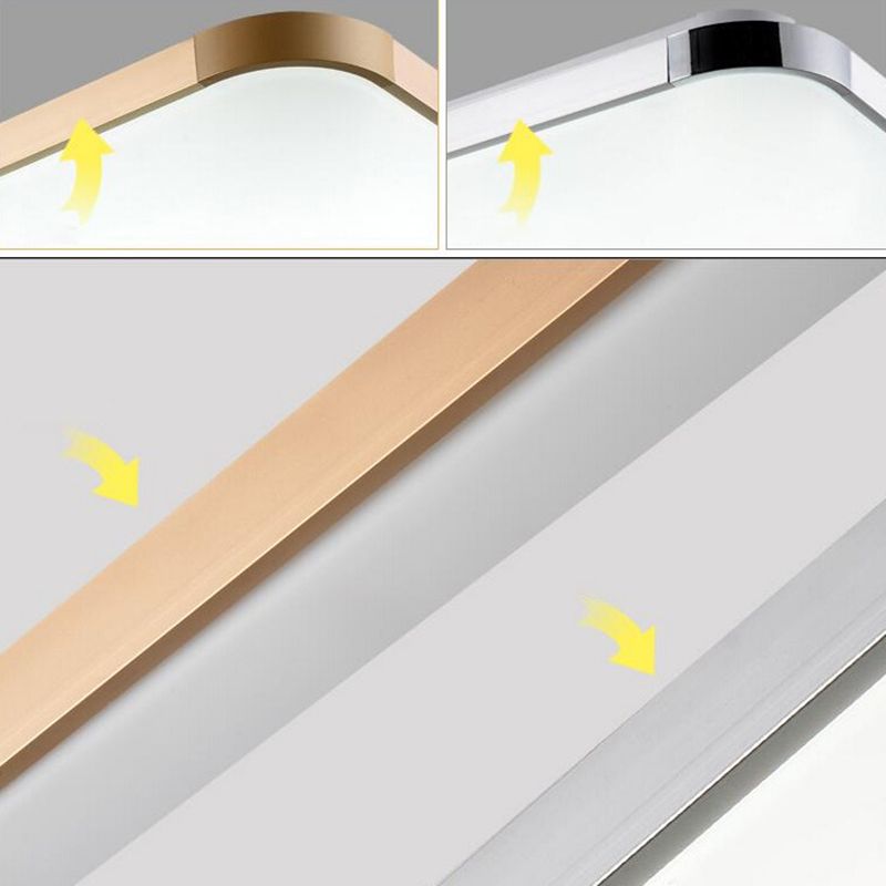 Rectangular Flush Mount Ceiling Light Fixture Modern LED Aluminum Flush Mount Fixture