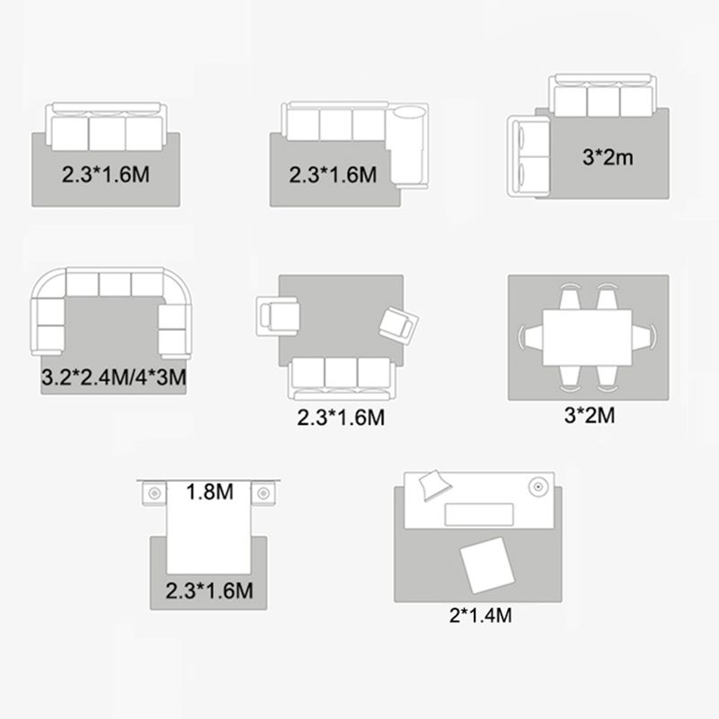 Light Blue Modern Rug Polyester Circle Indoor Rug Washable Area Rug for Home Decor