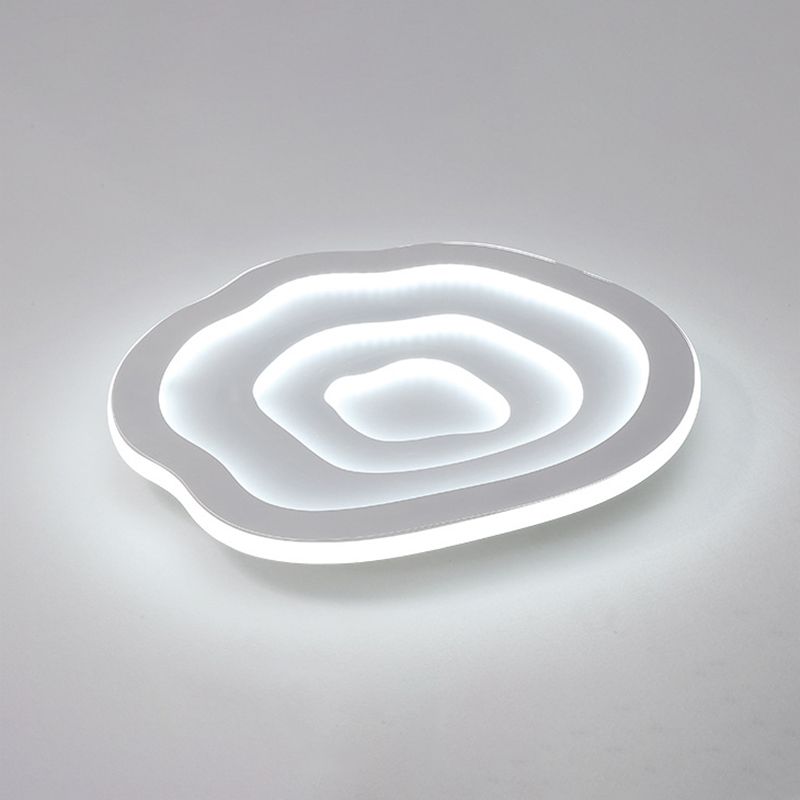 Witte bloem inbouw plafondverlichting armatuur minimalistische LED acryl inbouwlamp