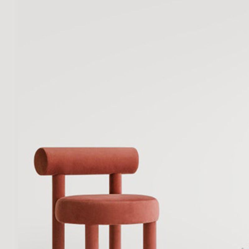 Upholstered Velvet Dining Side Chair Contemporary Indoor Dining Chair