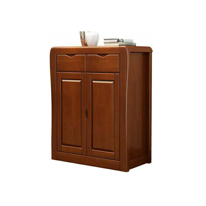 Mid-Century Modern Accent Cabinet with Doors and Drawers Cabinet