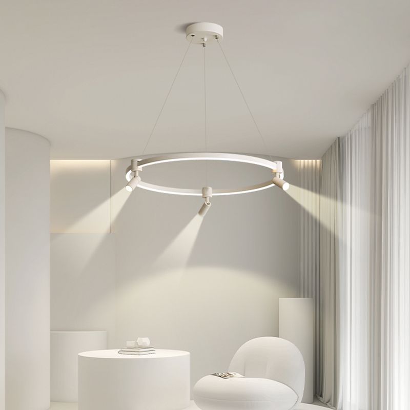 Candeliers contemporáneos accesorios de iluminación colgante orbicular araña de metal orbe para sala de estar