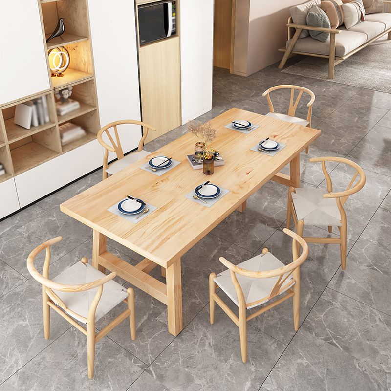 Modern 1/2/4/6 Pieces Dining Set Solid Wood Dining Furniture Set /Separate Items