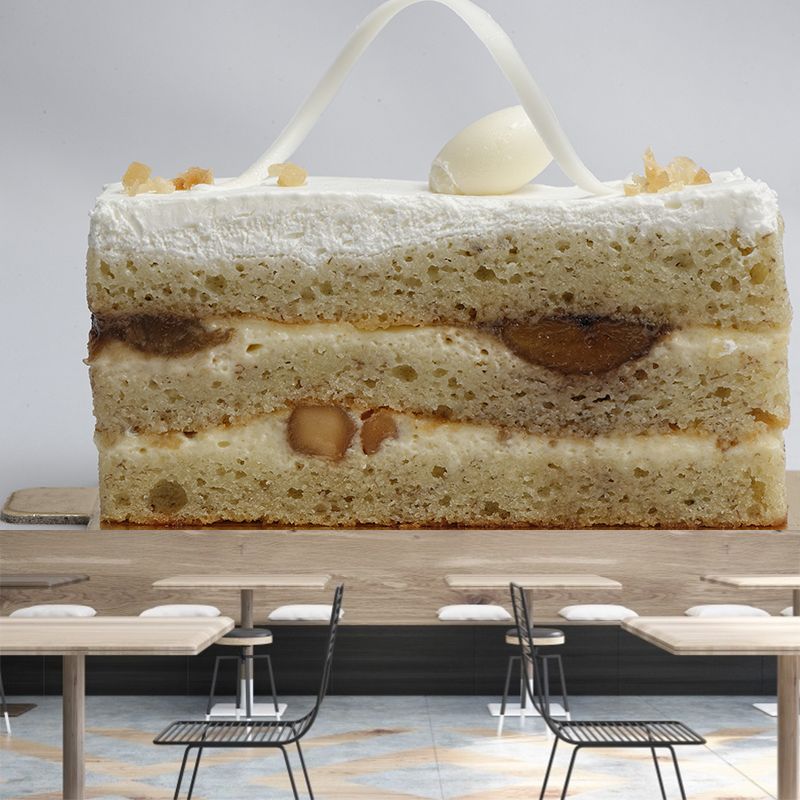 Different Flavors of Cakes Modern Stain Resistant Wall Decor for Cake Shop