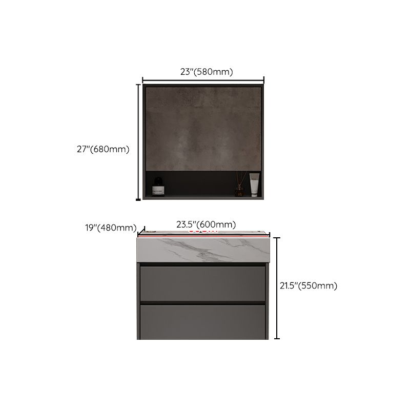 Modern Wall-Mounted Vanity Mirror Cabinet Sink Bathroom Vanity Cabinet