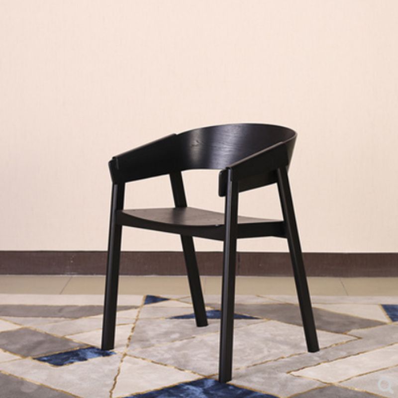Contemporary Style Dining Chair Solid Wood Dining Room Chair for Home