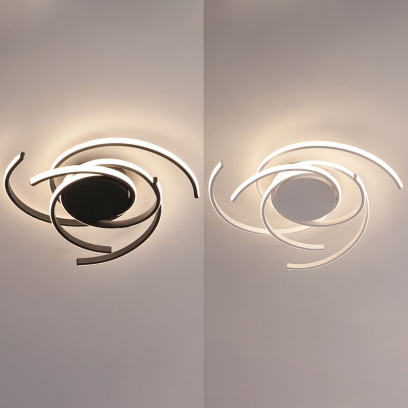 LED Contemporaine proche de l'éclairement d'ébullition Courriage étroit à Ceiling Lamp avec Metal Shade