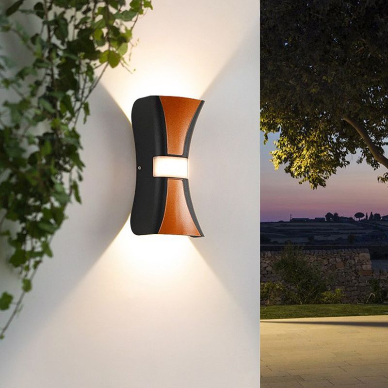 Metal Geometric Shape Wall Light Modern 2-Lights Wall Mounted Light Fixture