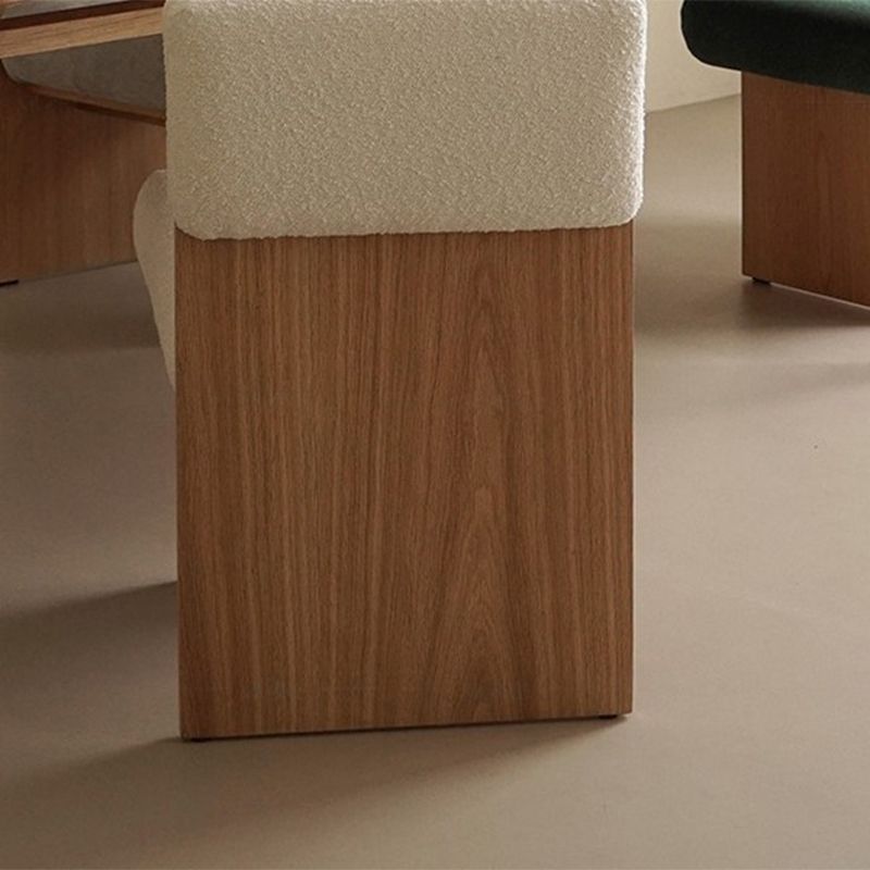 21.25" Wide Armless Chair Solid Wood Frame Chair for Bedroom