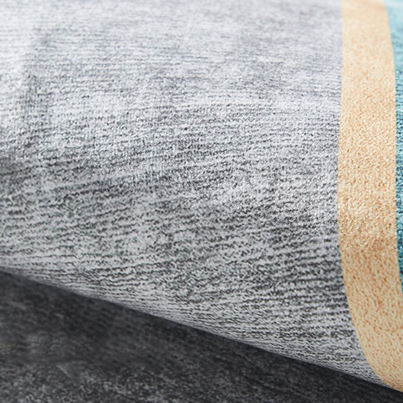 Minimalistisch binnenvleedkleed Contrastpaneel Ruug Polyester Stain Resistent gebied Tapijt voor woonkamer