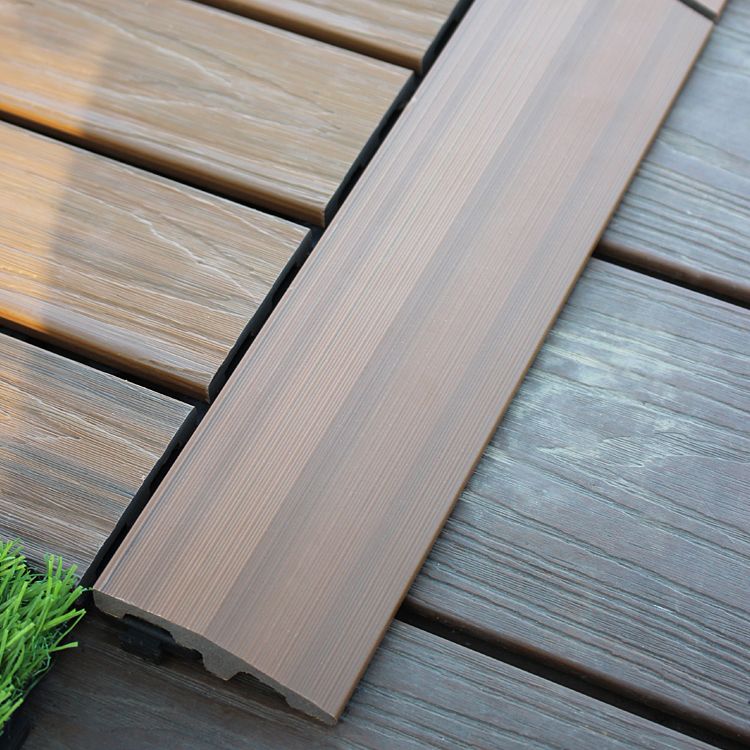 Deck Plank Interlocking Manufactured Wood Flooring Tiles Outdoor Flooring