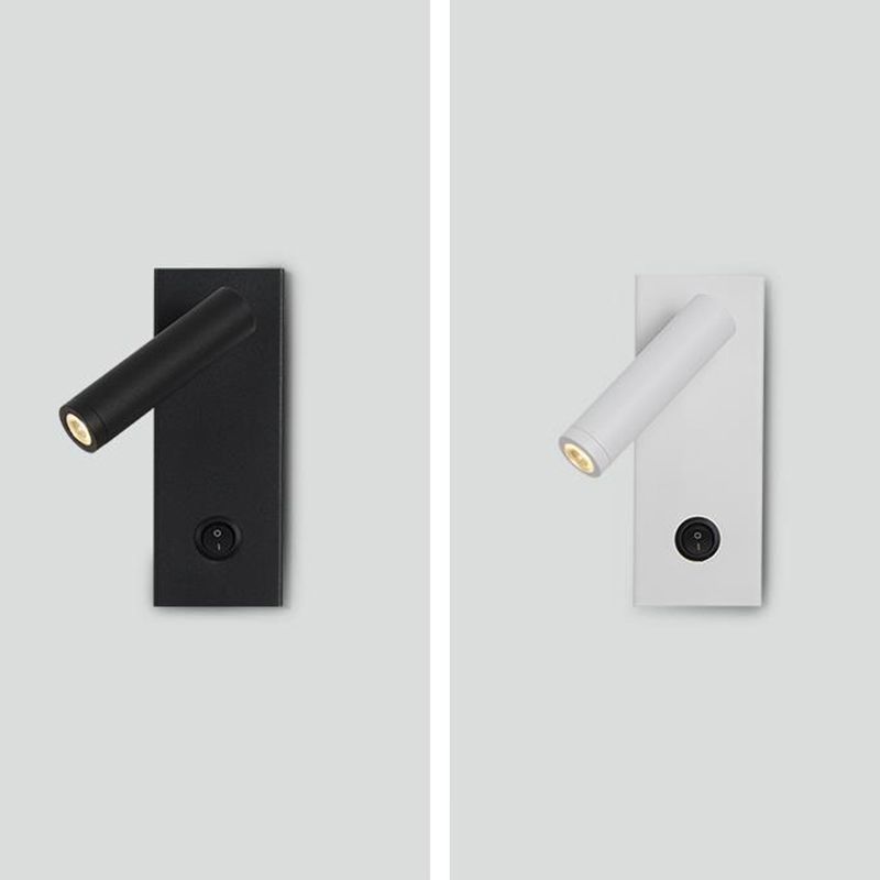 White/Black Modern Single Wall Mounted Sconce LED Metal Wall Light