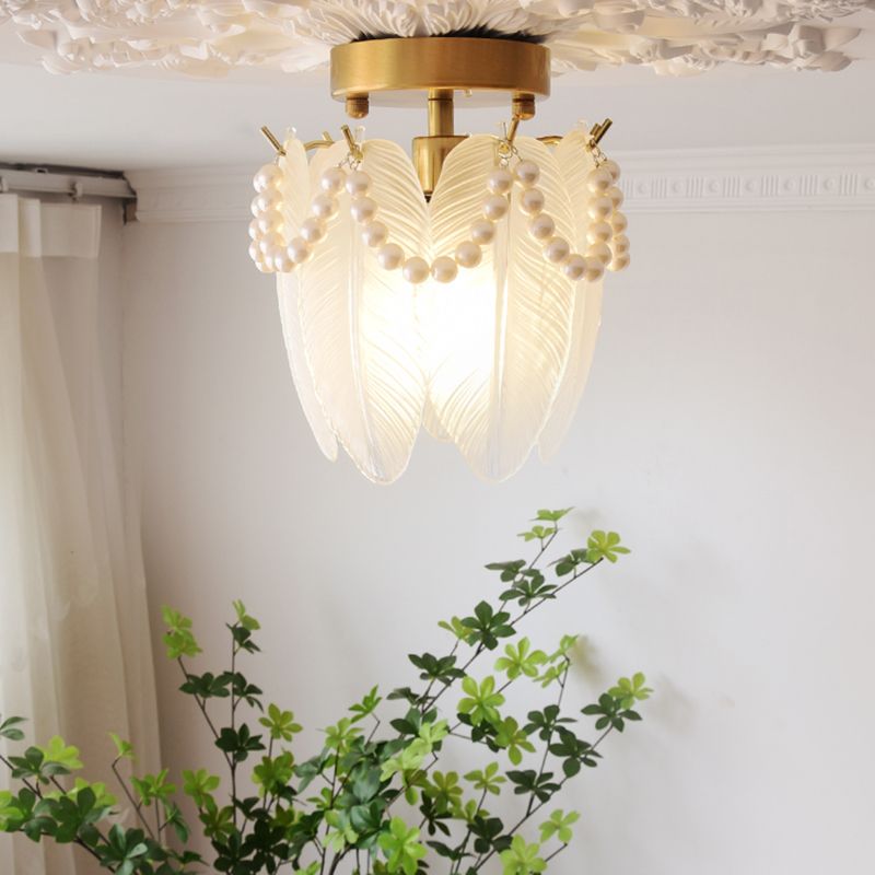 Modern Ceiling Light Creative Glass Flush Mount Ceiling Light Fixture for Bedroom