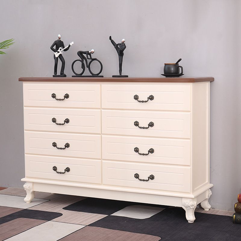 Contemporary Bedroom Storage Chest Solid Wood Soft-Close Drawers Dresser