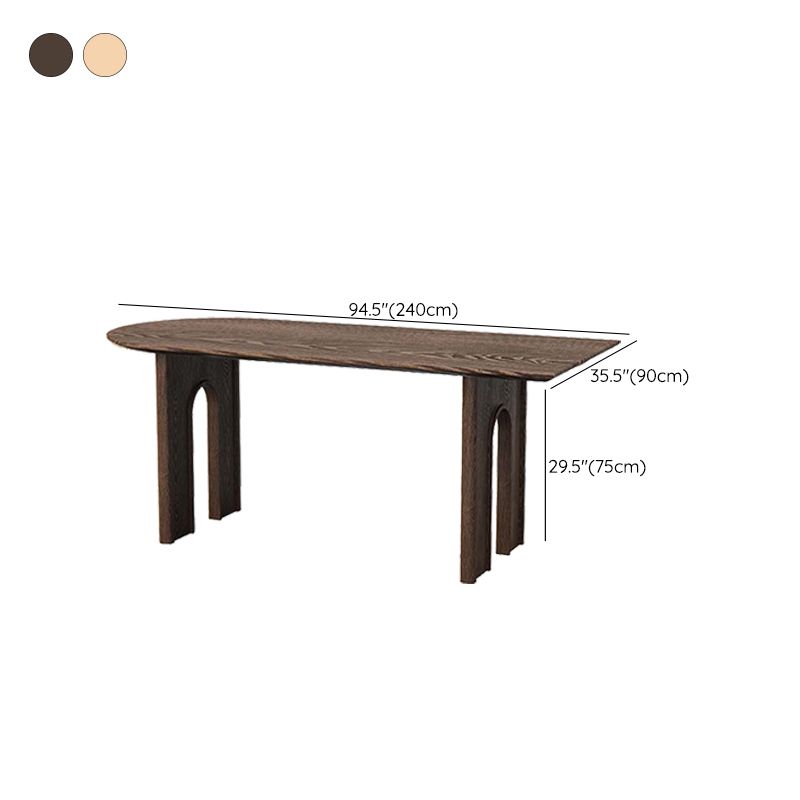 Solid Wood Dining Room Dinner Kitchen Table Contemporary Dining Table