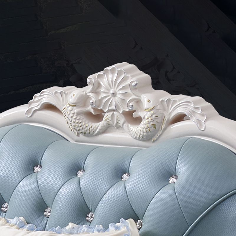 Traditional Style 46.45 " H Rolled Arm Sofa & Chaise for Living Room