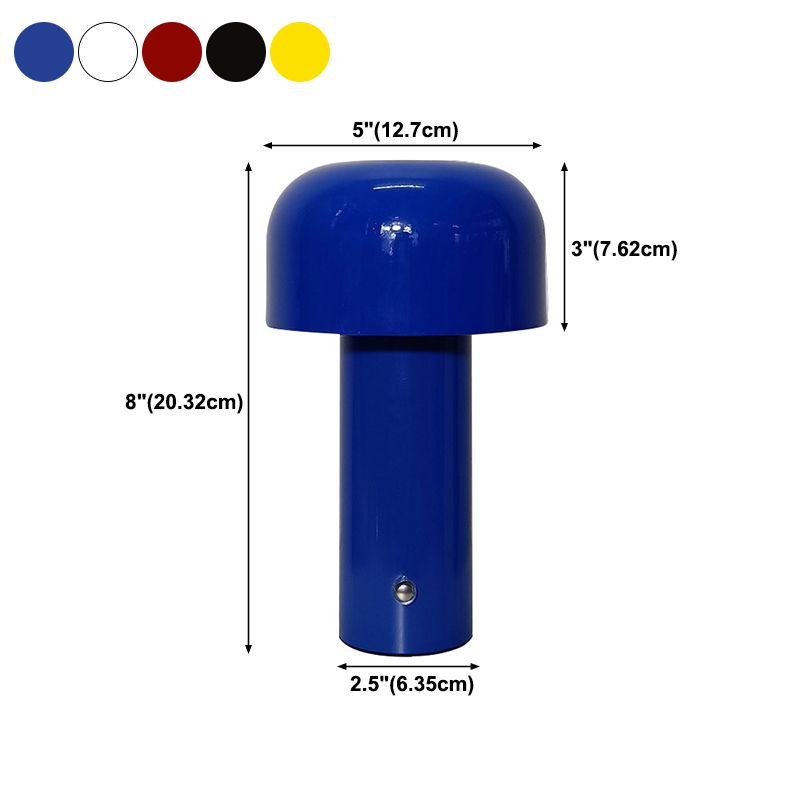 Mushroom Table Light Minimalist Style Metal Night Table Lamp