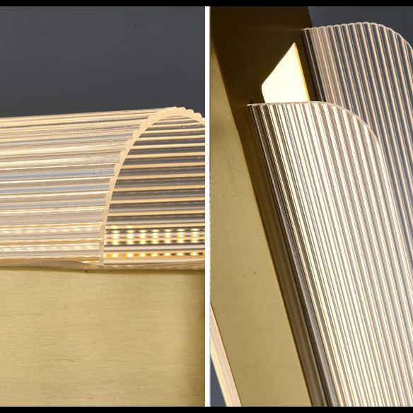 Curl Hanging Island Lights Ultra-Contemporary Acrilic lampadario Acriffetti di illuminazione per il ristorante