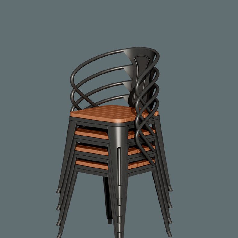 Modern Style Metal Dining Set 1/3/5/7 Pieces Reclaimed Wood Dining Table Set