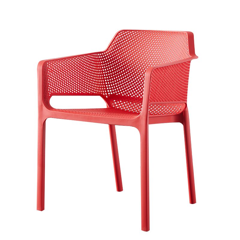 Sillas de comedor estilo moderno Sillones apilables con patas de plástico