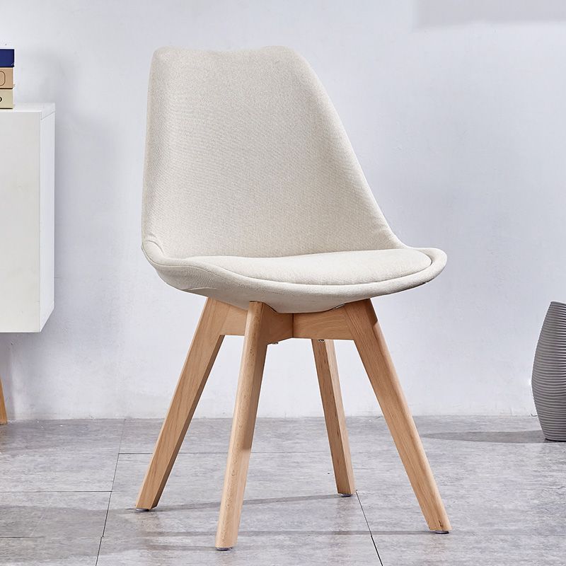 Sedia sala da pranzo in stile contemporaneo sedia solida senza bracciole per cucina