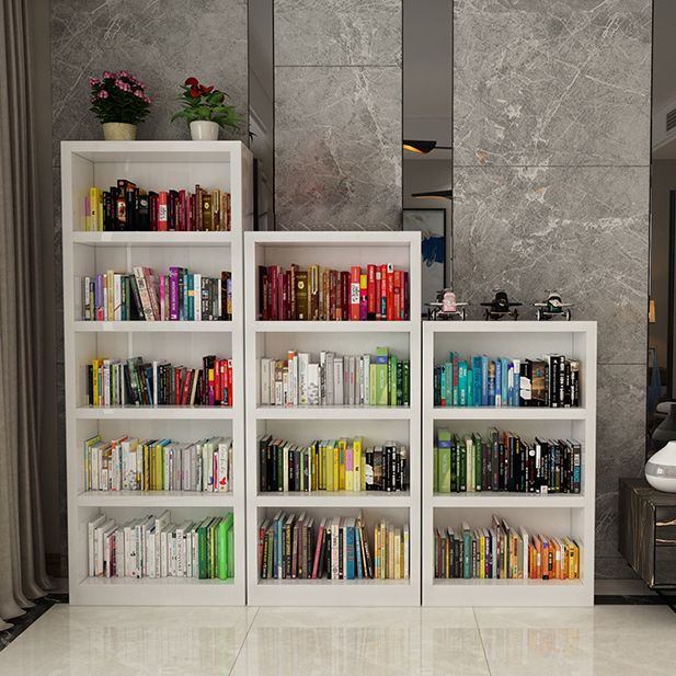 White Modern Style Bookshelf Engineer Wood Bookcase for Home