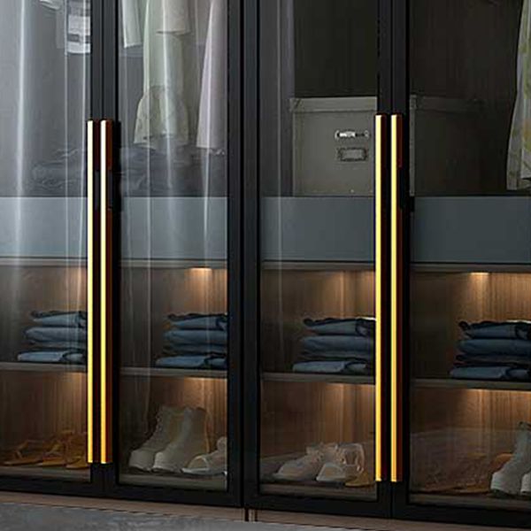 Modern Style Wooden Wardrobe Bedroom Wardrobe Closet with Garment Rod