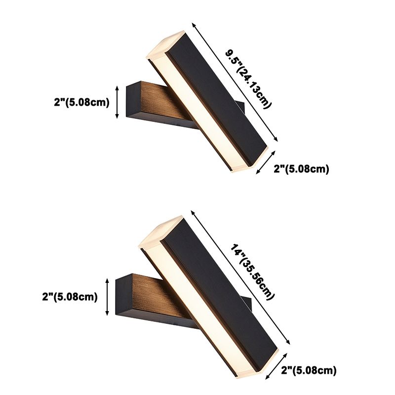 Schlafzimmer Einfache Leuchten LED -LED rotierende Wandmontageleuchte
