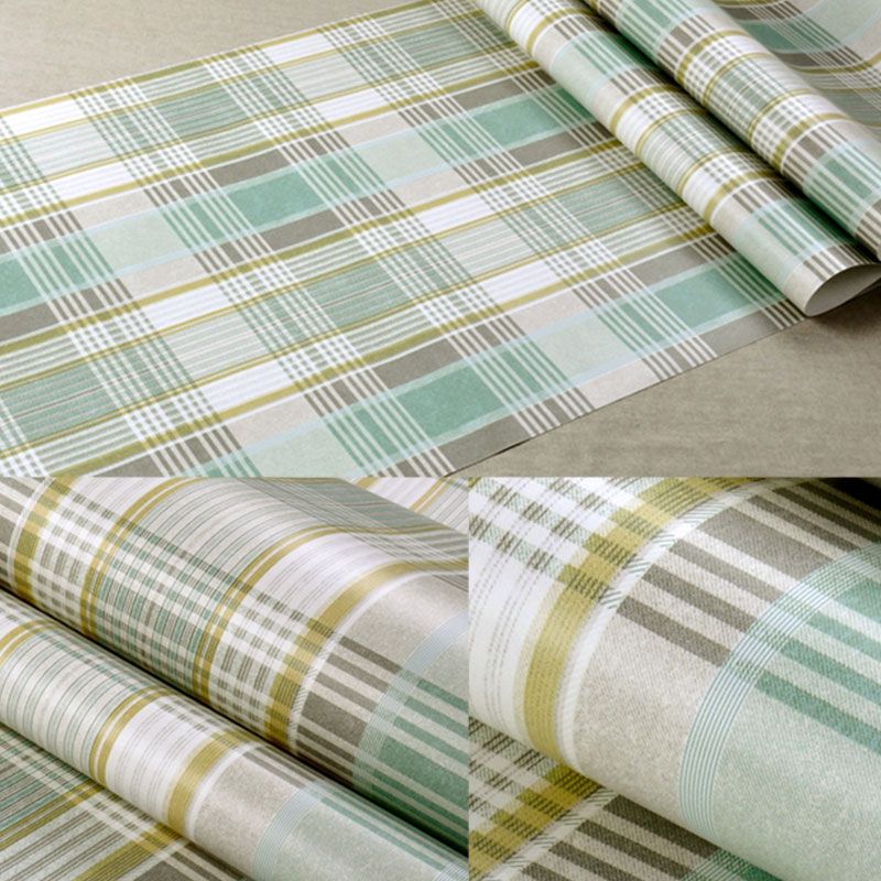 Modern Lattice Wall Covering for Bedroom Decor, 33' x 20.5" Wallpaper Roll in Soft Color