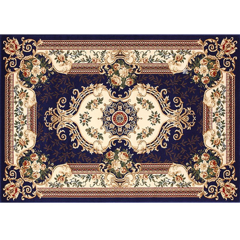 Olden Floral Printed Rug Multi Colored Synthetics Area Carpet Pet Friendly Easy Care Indoor Rug for Parlor