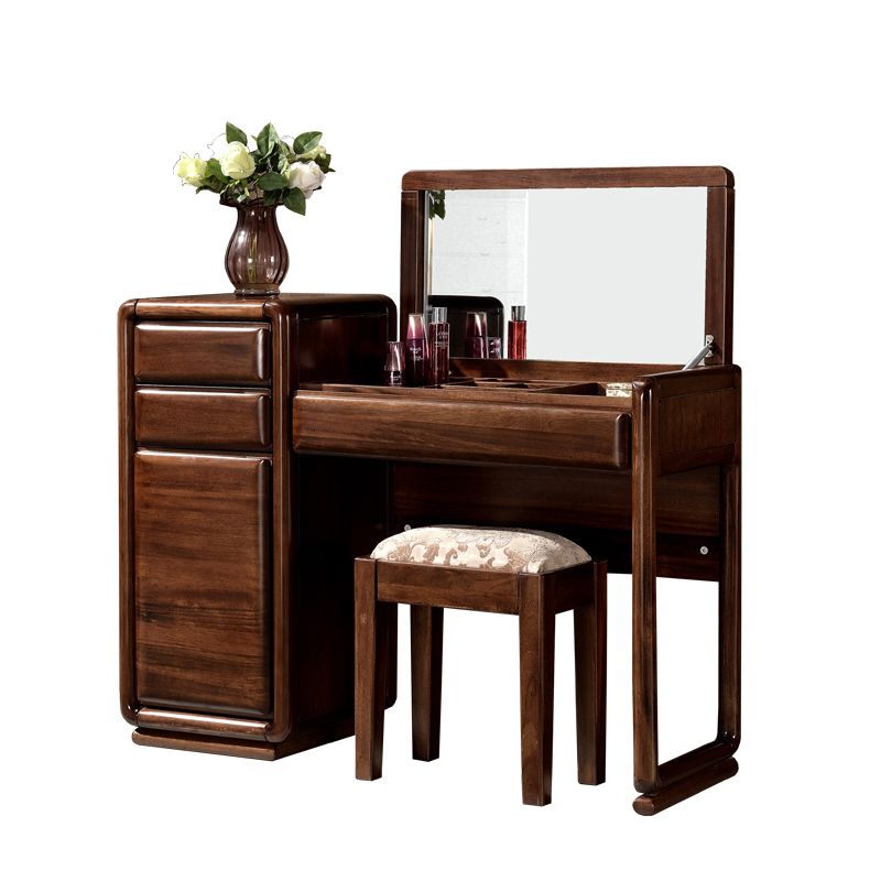 Traditions With 3 Drawers Bedroom Mirror Solid Wood Vanity Dressing Table