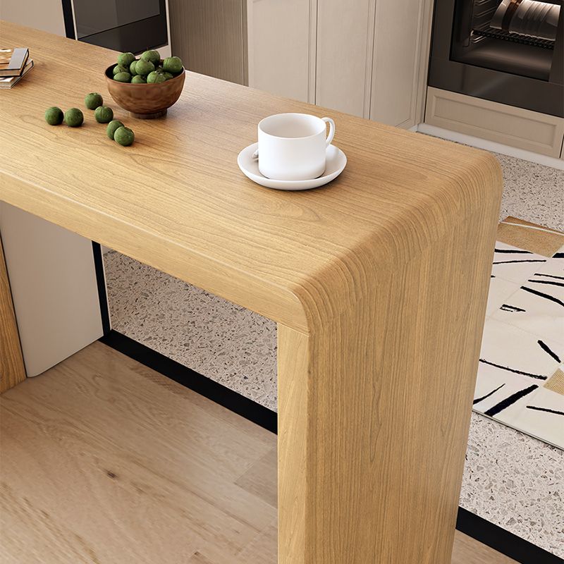 Glam Style Wooden Bar Table 1/2/3 Pieces Rectangle Bar Table Set for Home Use