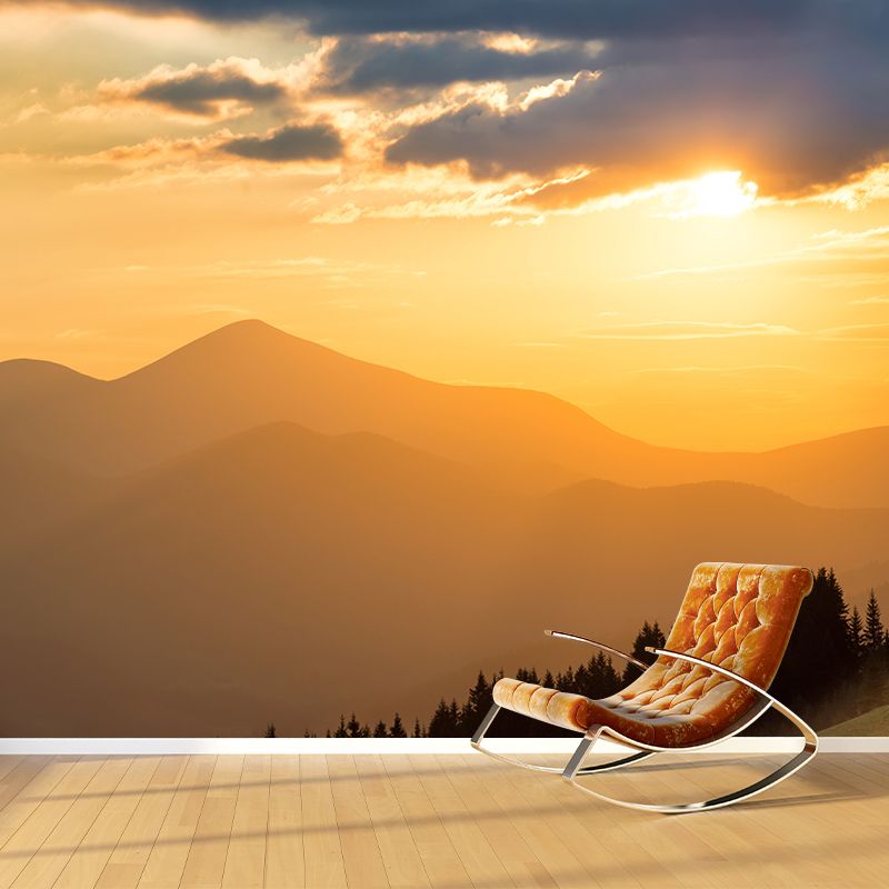 Big Mountain Landscape Wallpaper Mural Waterproofing Modern Living Room Wall Art