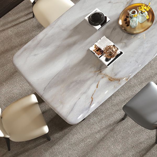 Double Pedestal Dinner Room Kitchen Table Modern Dining Room Table